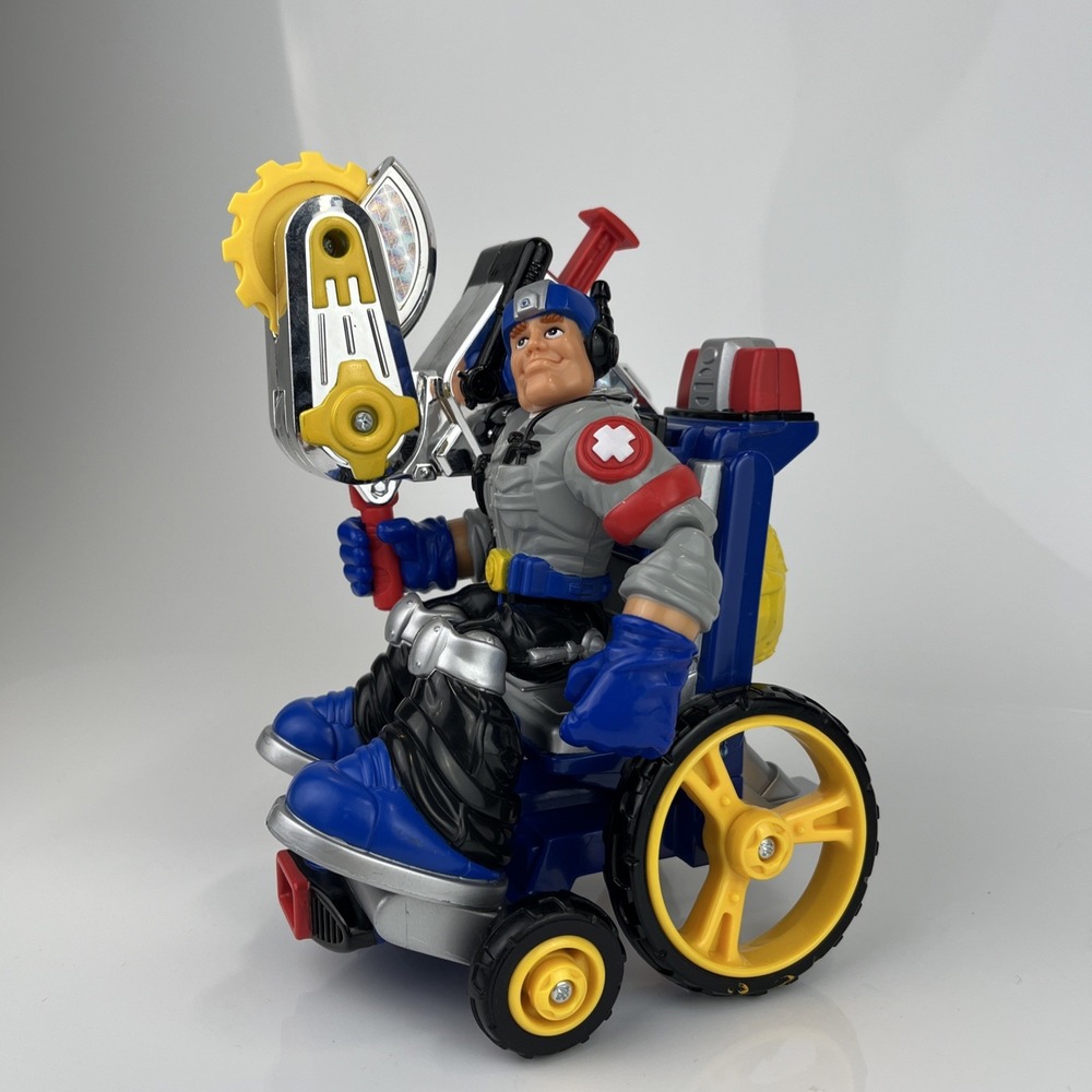 Fisher Price Rescue‎ Heroes 2001 Aiden Assist Wheelchair Doctor Action Figure